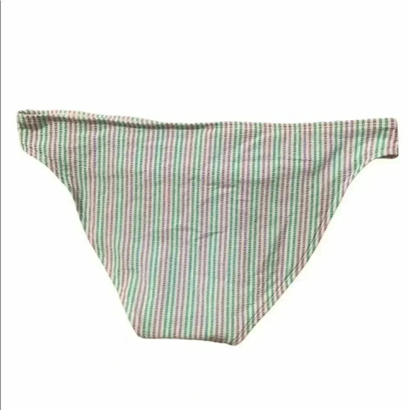 Xhilaration Blue and Green Striped Swim Bottoms - Picture 2 of 5